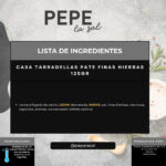 CASA TARRADELLAS PATE FINAS HIERBAS 125GR