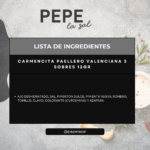 CARMENCITA PAELLERO VALENCIANA 3 SOBRES