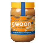 31881 GWOON PINDAKAAS MET STUKJES PINDA 600GR