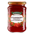 2564 MACKAYS STRAWBERRY PRESERVE WITH CHAMPAGNE 340GR