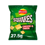 35961 WALKERS SQUARE CHEESE & ONION 27.5GR