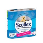 10617 SCOTTEX HIGIENICO MEGA ROLLO 9 UD