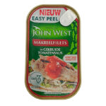 12352JWEST MACKEREL FILLETS IN TOMATO SAUCE 125GR