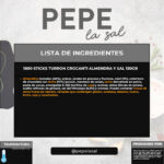 30809 1880 STICKS TURRON CROCANTI ALMENDRA Y SAL 150GR