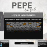 37624 PABLO GARRIGOS IBAÑEZ LEMON CARAMEL CHOCOLATE 120G