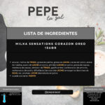 37879 MILKA SENSATIONS CORAZON OREO 156GR