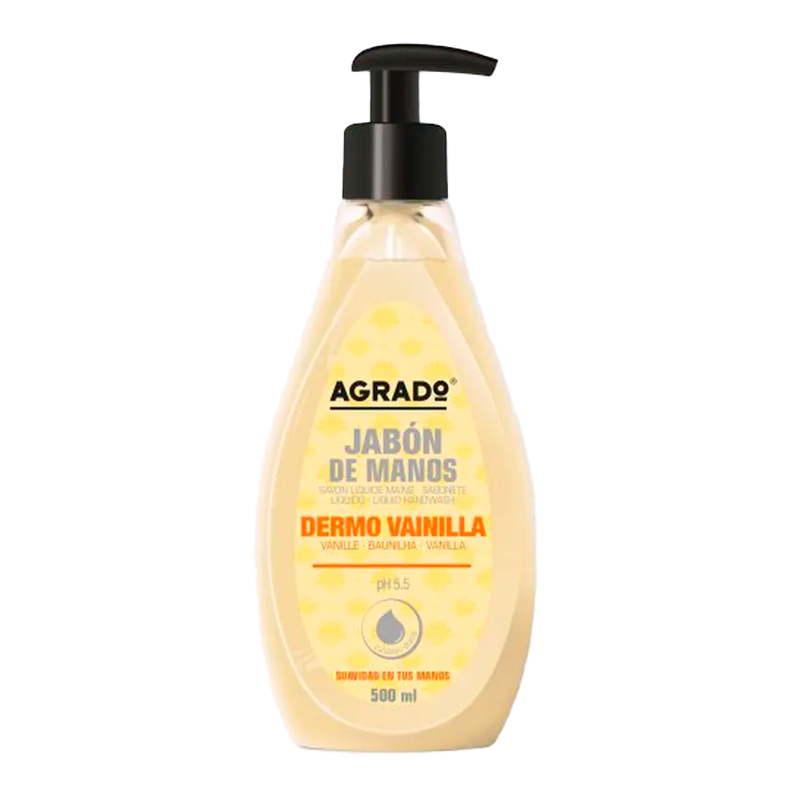 39406 AGRADO JABON DE MANOS VAINILLA DOSIF. 500ML