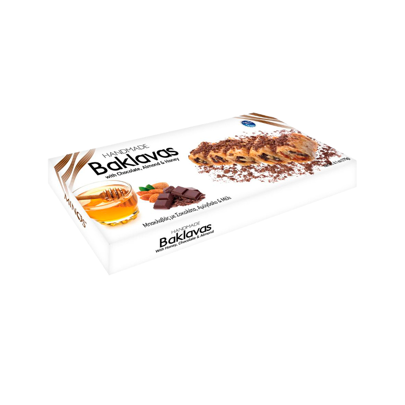39432 MINOS BAKLAVA CHOCOALMEN 535GR