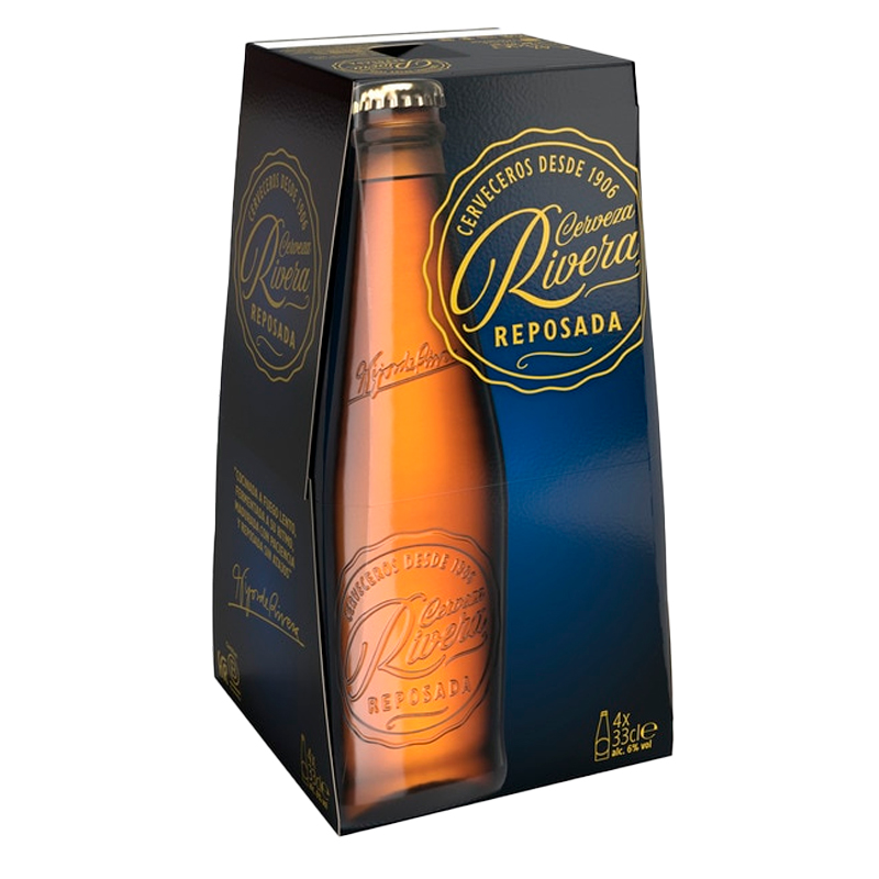 39537 RIVERA REPOSADA BIER 4 PAK 33CL