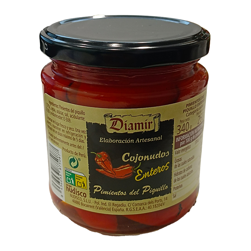 27189 DIAMIR PIMIENTO DEL PIQUILLO ENTEROS TARRO 340GR