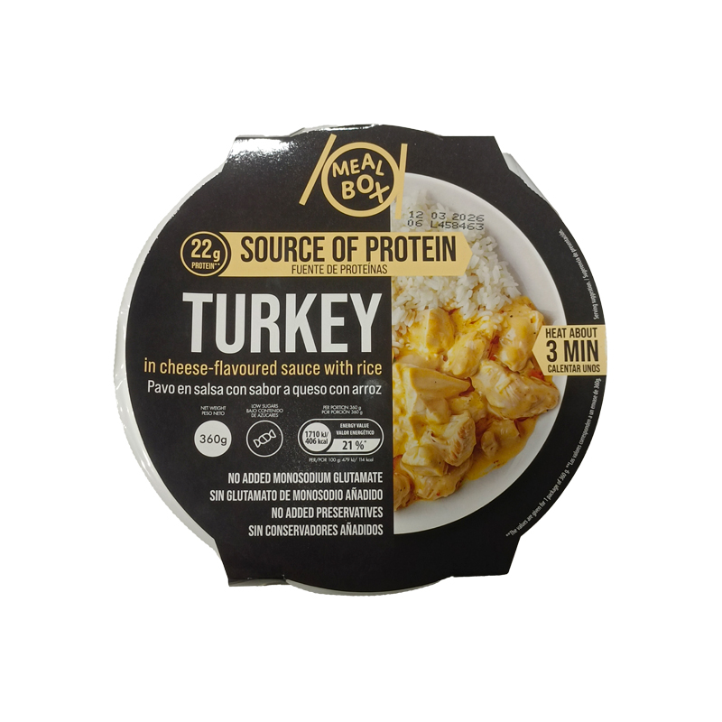 39741 MEAL BOX PAVO SALSA QUESO 360GR