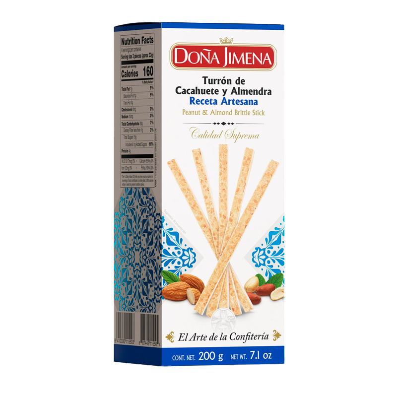 39780 D.JIMENA STICKS CACAHUETE Y ALMENDRA 200GR