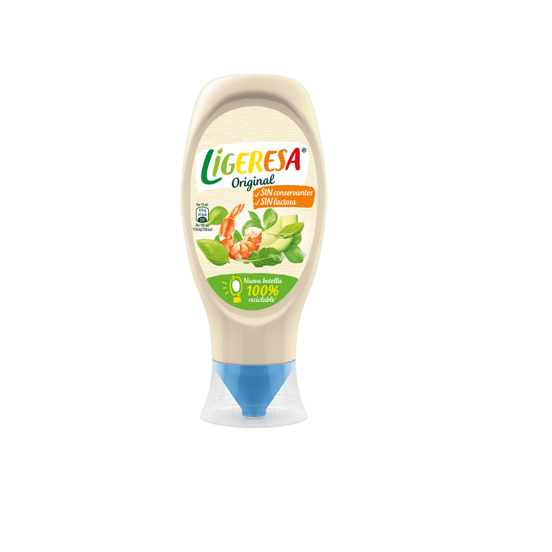 LIGERESA MAYONESA LIGHT BOCABAJO 225ML