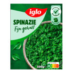 40313 IGLO SPINAZIE FIJN GEHAKT 500GR