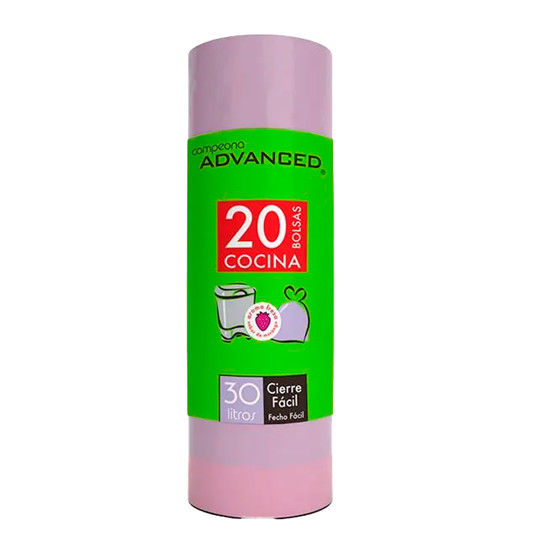 40445 ADVANCED BOLSA BASURA BAÑO 30L 20UND