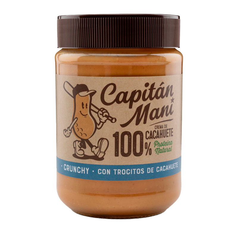 40454 CAPITAN MANI CREMA CACAHUETE 100% CRUJIENTE 340GR