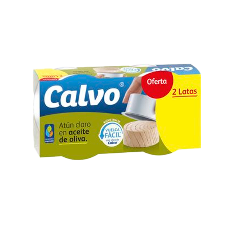 40500 CALVO ATUN CLARO ACEITE OLIVA PACK 2