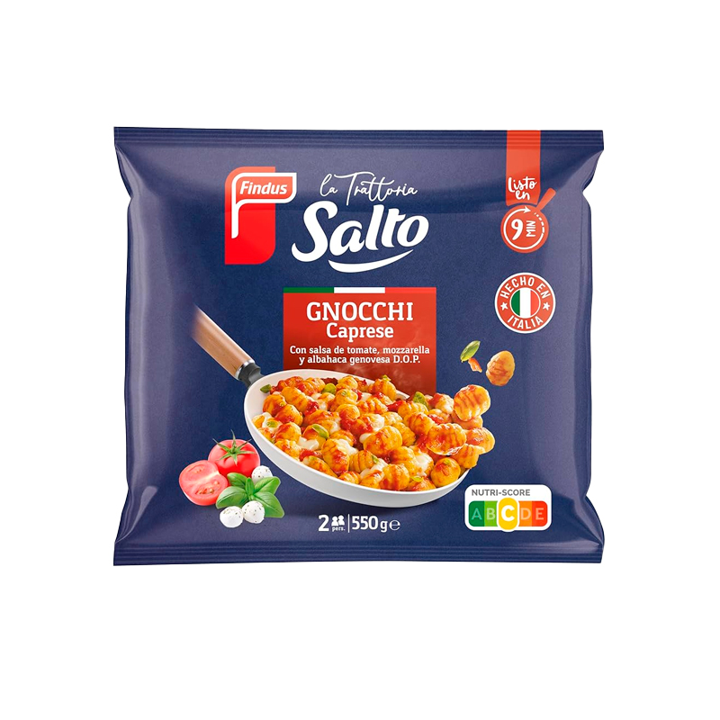 40514 FINDUS SALTO GNOCCHI CAPRESE 550GR