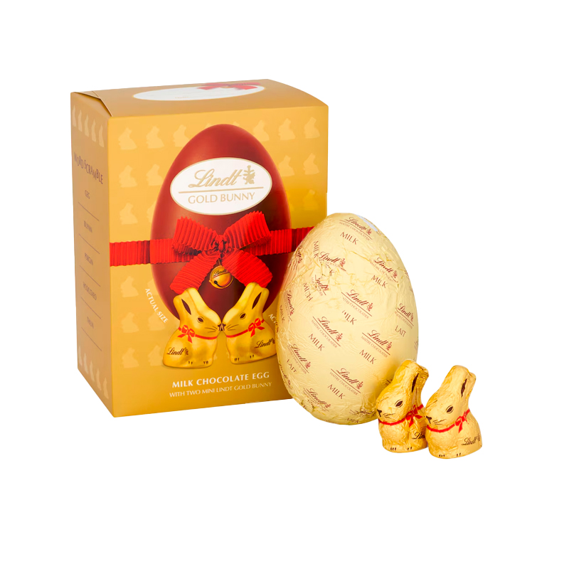 40800 LINDT HUEVO CHOCOLATE GOLD BUNNY 115GR