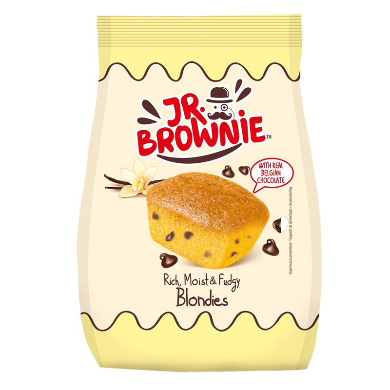 40650 JR. BROWNIE RUBIO CON CHOCOLATE 200GR