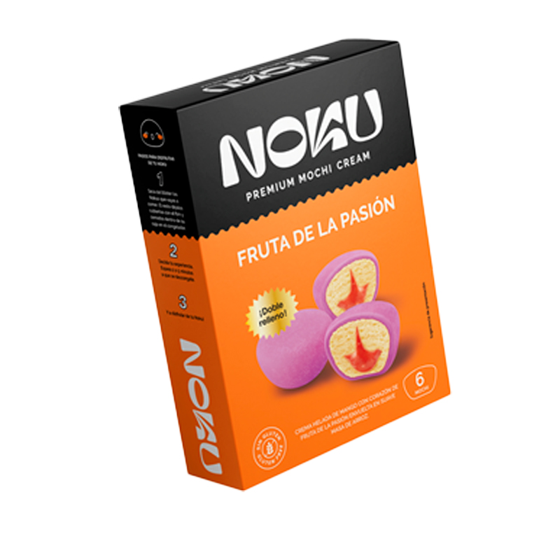 40749 NOKU PREMIUM MOCHI CREAM FRUTA DE LA PASION 6 UNID